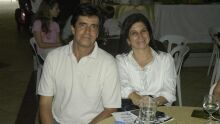 Carlos Machado e Cristiane Buainain