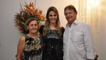 Clarisse, Camila e Elbio Meneghel