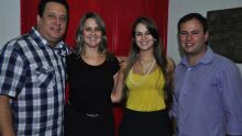 Lupércio, Silvana, Marina e DJ Cristiano Viegas 