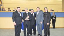 Paulo Pedra,Moacyr Rios(homenageado), Benjamim Barbosa, Paulo Siufi e João Rocha