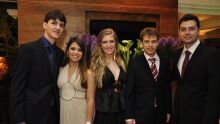 Gabriel Hilgert, Flávia Rebello, Júlia Vetago, Marcelo Subtil e Guilherme Hilgert