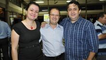 Patricia Nicolau, José Carlos Barbosa e Alexandre Nicolau