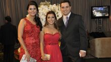 Camila, Francieli e Rodrigo