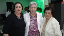 Orli Duran,  Osmarina Ribeiro e Adib Ayache