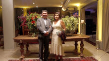 Des. Marcelo Câmara Rasslan e a esposa Simone