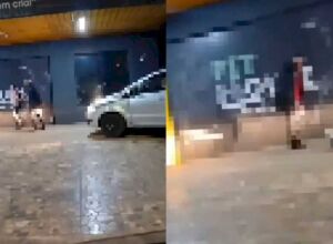 Ex-companheiro agride brutalmente mulher em via pública em Nova Alvorada do Sul
