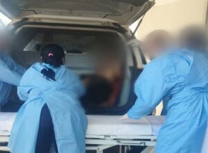 Indivíduo foi socorrido e levado para o hospital