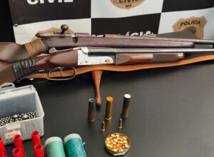 Arma apreendida durante ação