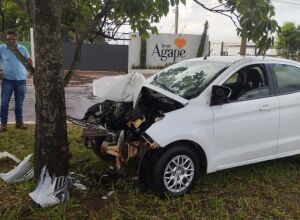 O acidente aconteceu na madrugada de hoje