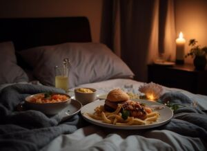 Prato de comida foi encontrado na cama da mulher