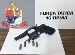 Arma usada pelo faccionado no ataque em Aparecida do Taboado