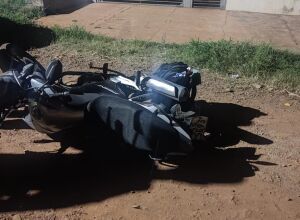 Moto tem suspeita de roubo 