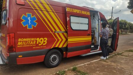 V&iacute;tima foi socorrida pelo Corpo de Bombeiros