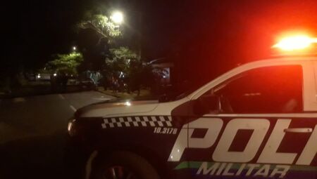 Movimenta&ccedil;&atilde;o da Pol&iacute;cia Militar no local
