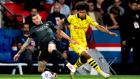 Jogo de ida entre Borussia Dortmund e PSG