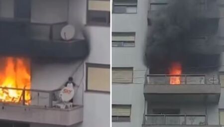 Criança é resgatada de apartamento em chamas em Farroupilha