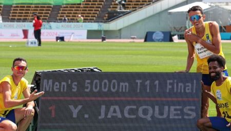 Com tempo recorde, Yeltsin Jacques é campeão mundial de atletismo no Japão