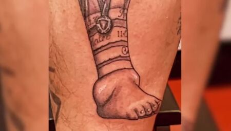 Torcedor fanático? Argentino tatua tornozelo inchado de Messi e viraliza