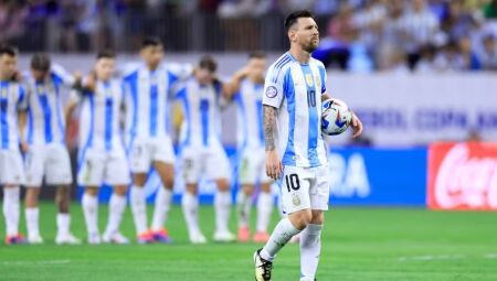 Messi na partida contra o Equador