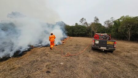 Focos de incêndios são controlados no Pantanal de MS