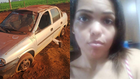 Mulher morre em capotamento em Rio Brilhante e família desconfia do caso