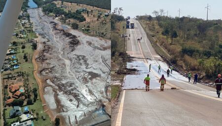 Estragos causados pela barragem Nasa Park -