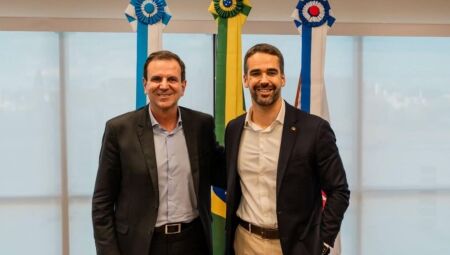 Prefeito do Rio de Janeiro, Eduardo Paes (PSD) e Eduardo Leite