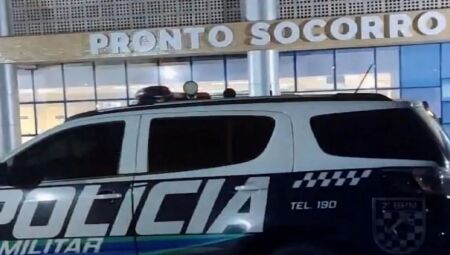 Polícia Militar esteve no hospital da cidade