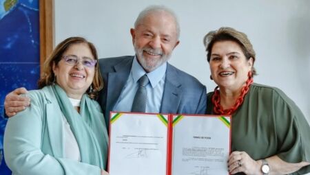Presidente da República, Luiz Inácio Lula da Silva, empossa Márcia Helena Carvalho Lopes como Ministra de Estado das Mulheres  