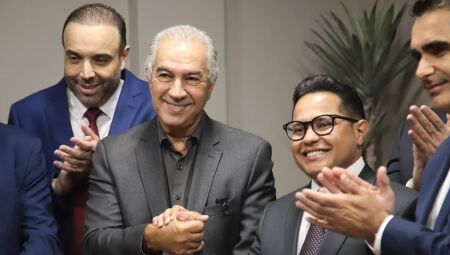 Reinaldo Azambuja em visita a Câmara Municipal de Campo Grande