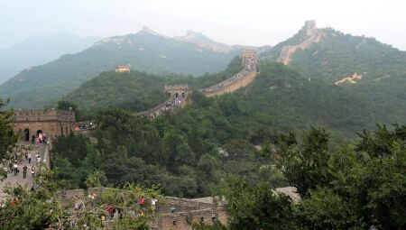 Vista da Grande Muralha da China, em Pequim