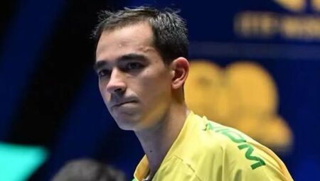 Hugo Calderano vai para semifinal pela primeira vez no Mundial de Tênis