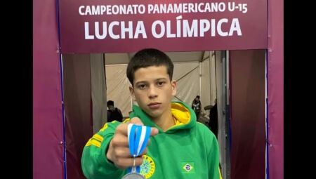 Ryan Samuel, do wrestling de MS, é prata no Panamericano Sub-15