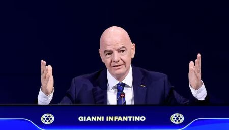 Gianni Infantino no 75&ordm; Congresso da Fifa 