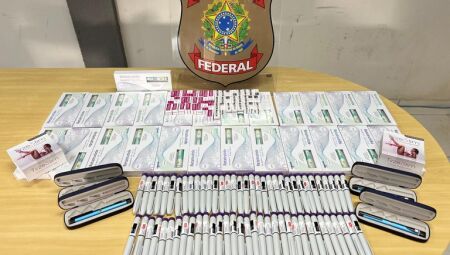 Homem é preso com "canetas emagrecedoras" no aeroporto de Ponta Porã