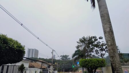 Neblina apareceu com força na cidade
