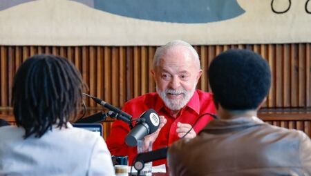 Presidente Lula em entrevista ao Mano Brown e à jornalista Semayat Oliveira