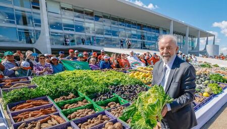 Lula durante o lançamento do Plano Safra em 2024