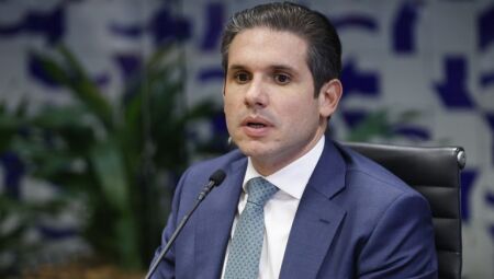 O presidente da Câmara dos Deputados, Hugo Motta