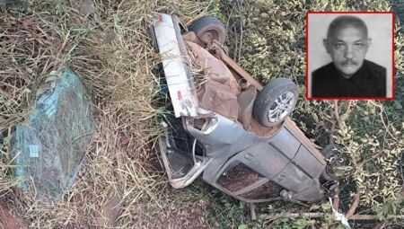 Carro estava bastante destruído