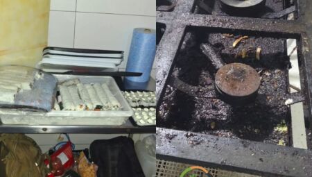 O espaço foi interditado pelas equipes 
