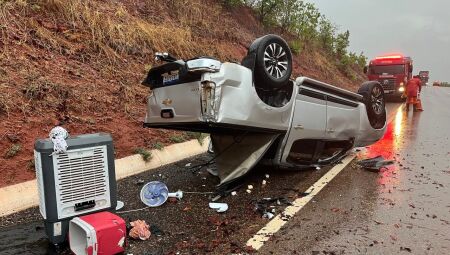 Vítimas do capotamento na BR-359, entre Coxim e Alcinópolis são da mesma família 