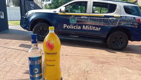 Bebidas foram apreendidas