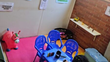 Espaço lúdico e humanizado montando pelos funcionários do setor