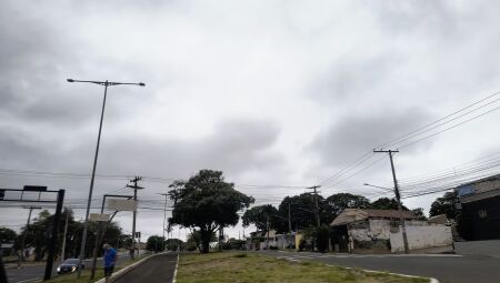 Céu de Campo Grande bastante nublado