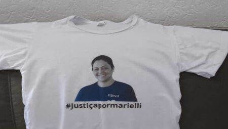 Camiseta preparada para o protesto