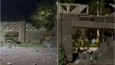 O acidente aconteceu na noite de ontem