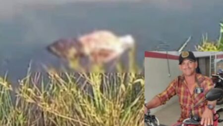 O corpo foi encontrado no domingo