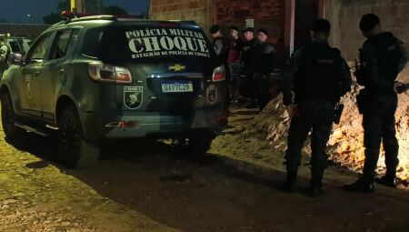 Suspeito foi preso em flagrante pelo Batalhão de Choque