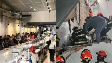 Teto de restaurante de Henrique Fogaça desaba em São Paulo e deixa seis feridos